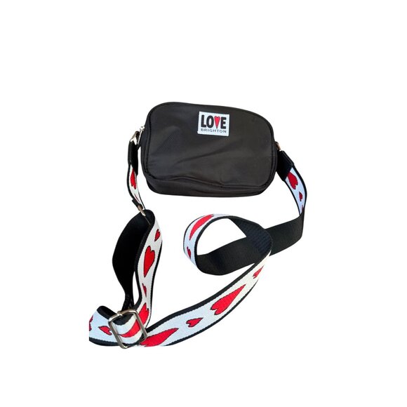 Love Brighton Crossbody Bag With Heart Strap & Zipper Compartments. - Picture 2 of 9